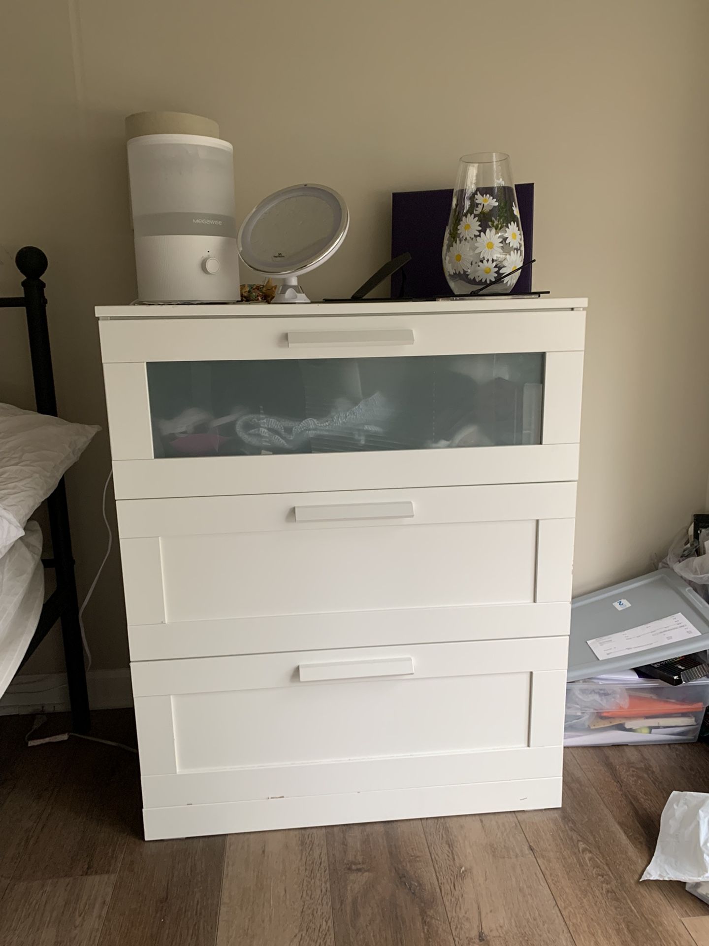 IKEA BRIMNES 3 Drawer Dresser White for Sale in Chicago IL OfferUp