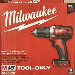 Milwaukee M18 Cordless Hammer Drill Tool Only