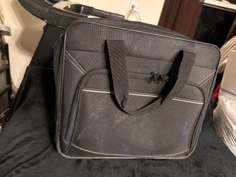 2-In-1 Bag + Carry-On Suitcase - Black