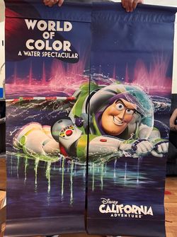 World of Color California Adventure Buzz Lightyear banners