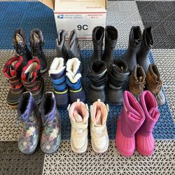 Toddler Kids 9C Snow Boots Girls Boys Waterproof Insulated Warm Winter Sports