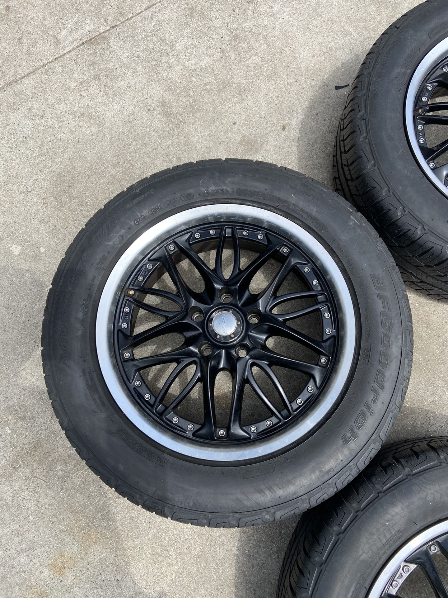 5x120 Alloy Wheels Rims And Tires 5x4.75 18x7.5 Et35 for Sale in Garden