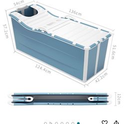 Foldable 53” Bathtub 