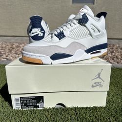 Nike Air Jordan 4 Retro SB Navy NEW/RECEIPT SIZE: 11.5 $370 FIRM ONLY!!