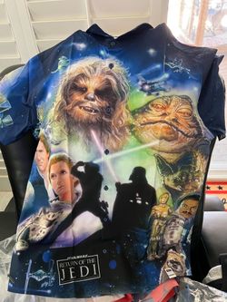 Stars Wars Men’s Button Up Shirt Size Large