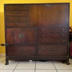 Antique Drawers And Desk