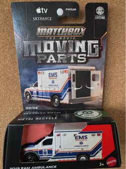 Matchbox Moving Parts 2019 RAM Ambulance