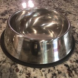 Amazon Basics Dog Bowl Stainless Steel Like New 