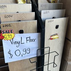 Vinyl Flooring Only $0.99 Per sqft ! Great Quality 