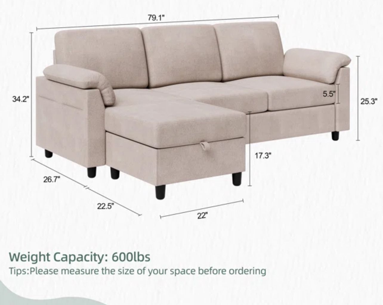 Beige Sofa For Sale