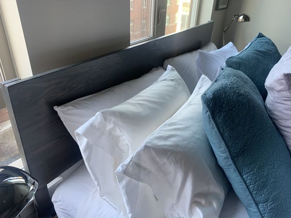 Custom king sized bed with memory mattress for Sale in ...