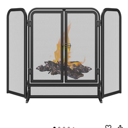 Fireplace metal guard