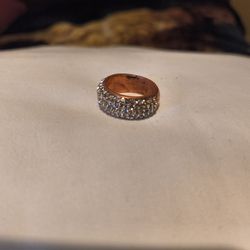 Pink Rose Gold Ring Size 6 