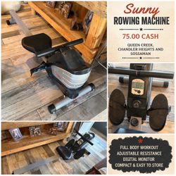 🚣 Sunny Rowing Machine – Great Condition • Only $75 Cash