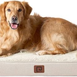 Memory Foam Orthopedic XL Dog Bed, Washable Dog Bed with Waterproof Lining Removable Cover, Extra Large Dog Bed Sofa with Nonskid Bottom 