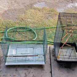 Small medium and large cages for sale or exchange them for a lovebird or finches 