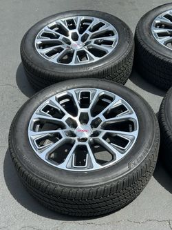 22” GMC Yukon Denali Factory Wheels And Tires New Sierra