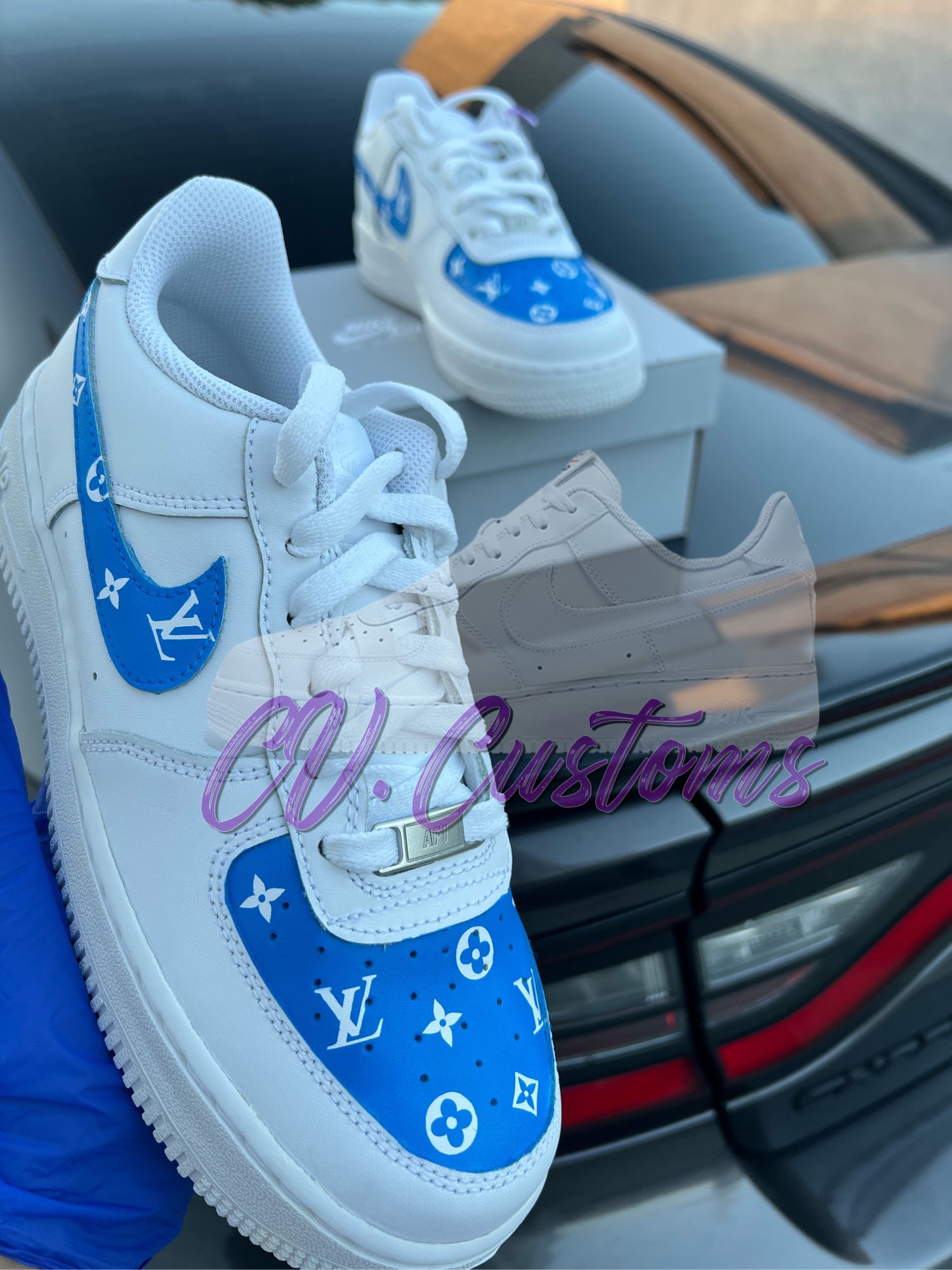 Kids Custom LV Nike Air Forces (READ DESCRIPTION ) for Sale in Los Angeles,  CA - OfferUp