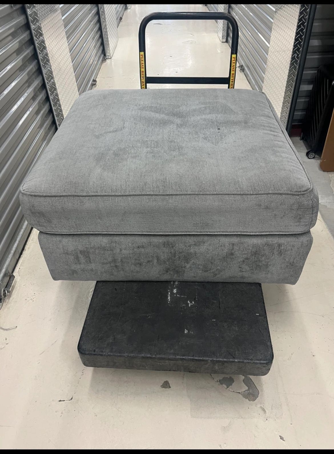 Ashley Furniture Oversized Gray Ottoman