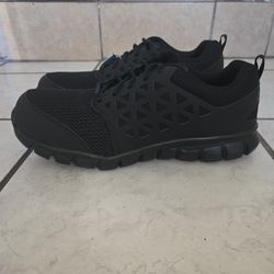Reebok black, Steel toe shoes, Size 8.5
