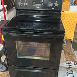 Whirlpool Black Stove 