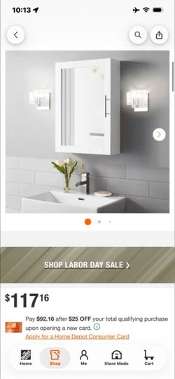 White Bathroom Medicine Cabinet with Mirror