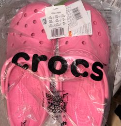 Pink Crocs Size 9 in Women