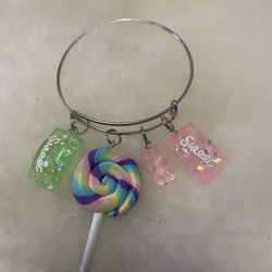 Candy Charm Bangle Bracelet 
