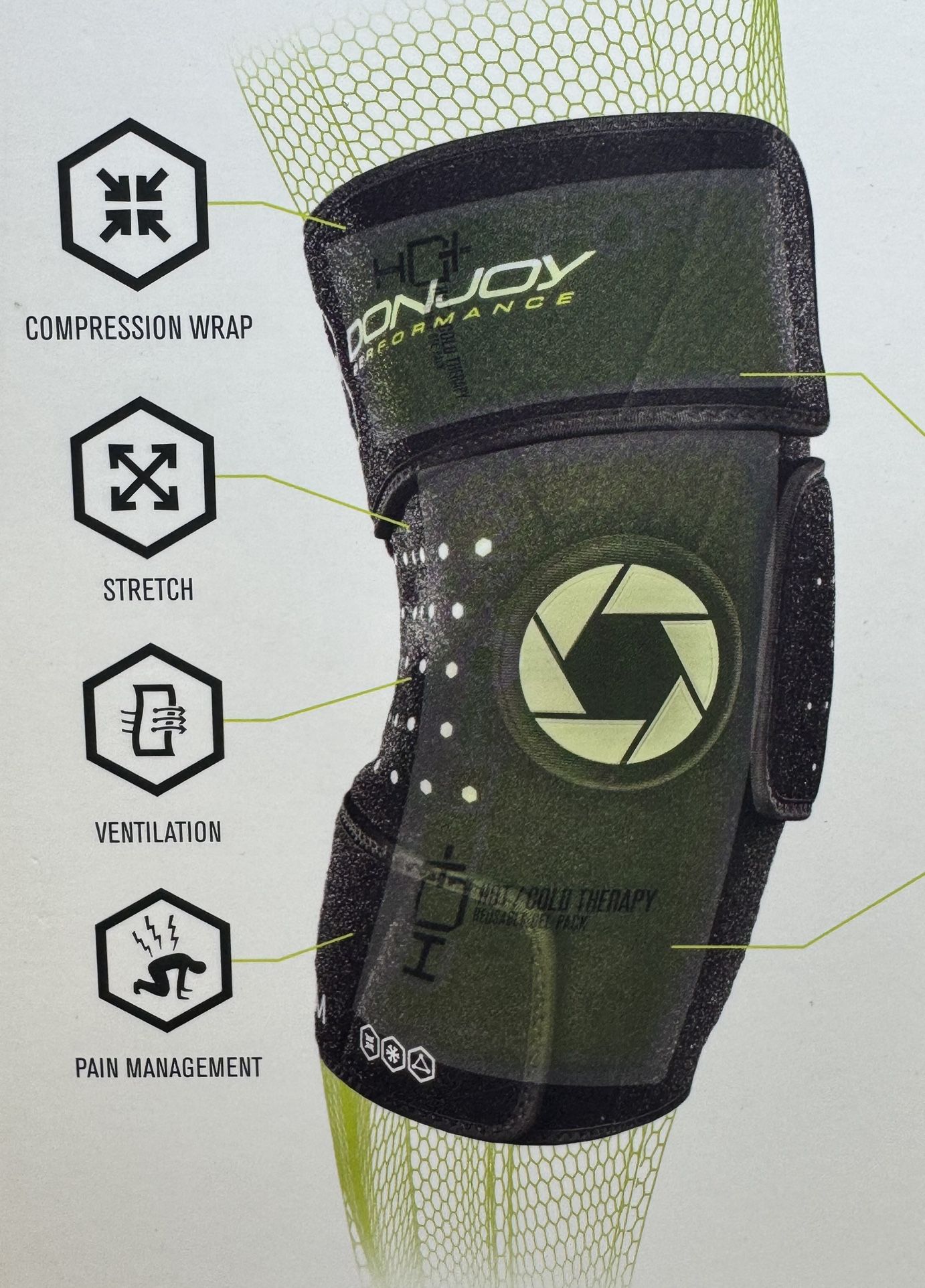 COLDFORM Hot/Cold Therapy: Knee Compression Wrap, Large/X-Large
