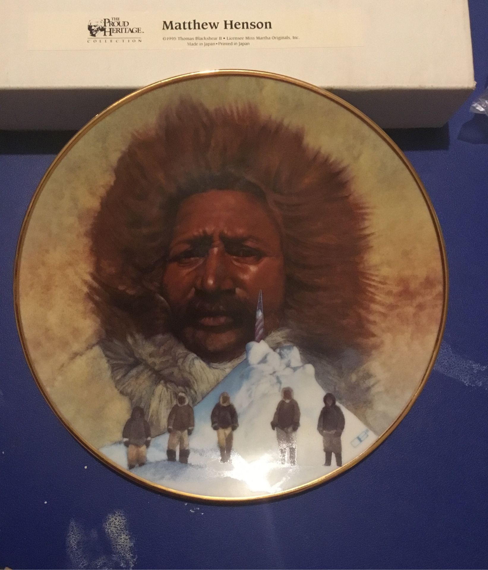 Collectible Plate The Proud Heritage Collection Matthew Henson by Thomas Blackshear II