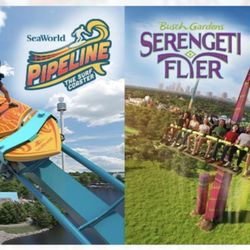 SEAWORLD,AQUATICA, & BUSCH GARDENS TICKETS
