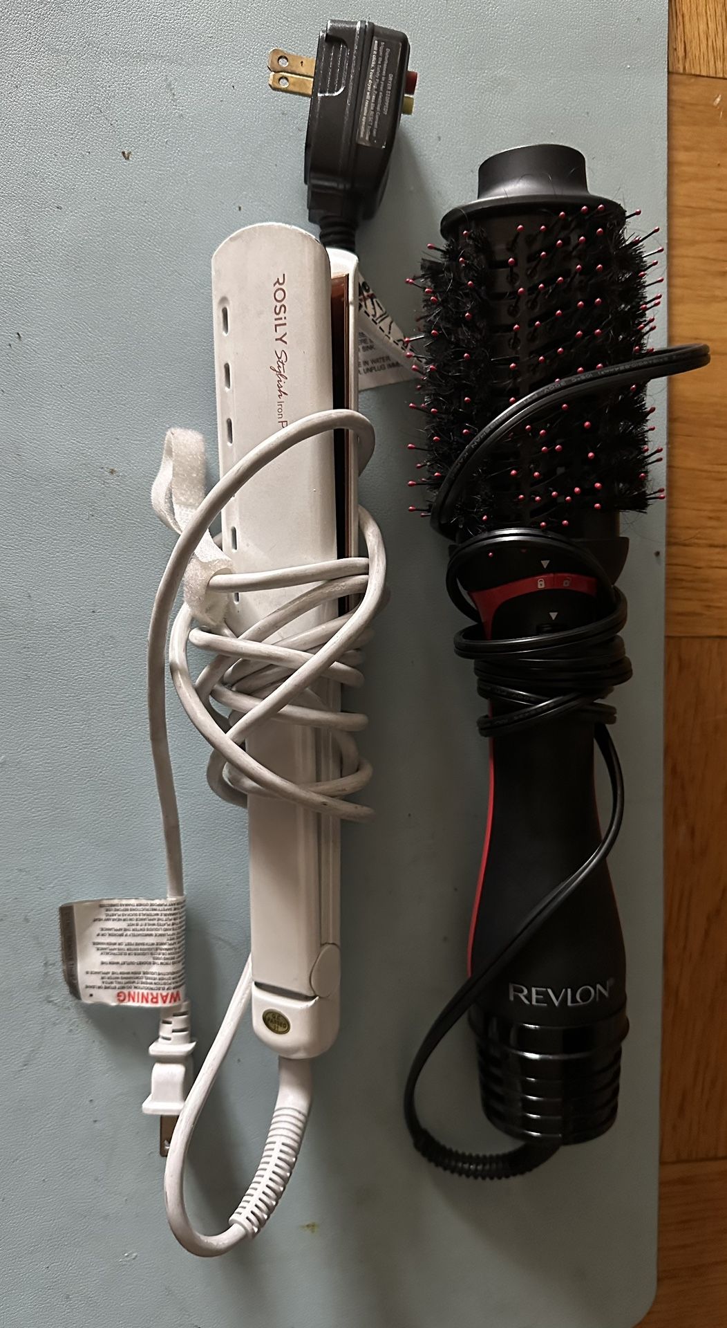 Hair iron And Revlon Dryer And Styler tool