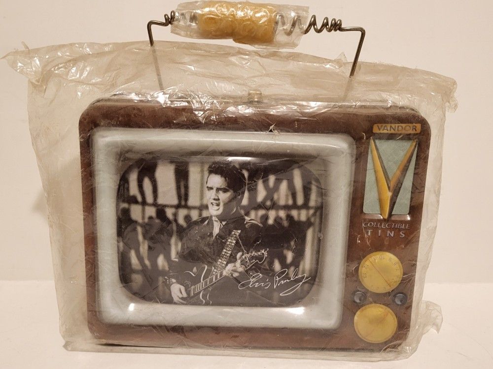 1999 Elvis Presley TV Lunch Box Vandor Collectible Tins Brand New new Seal