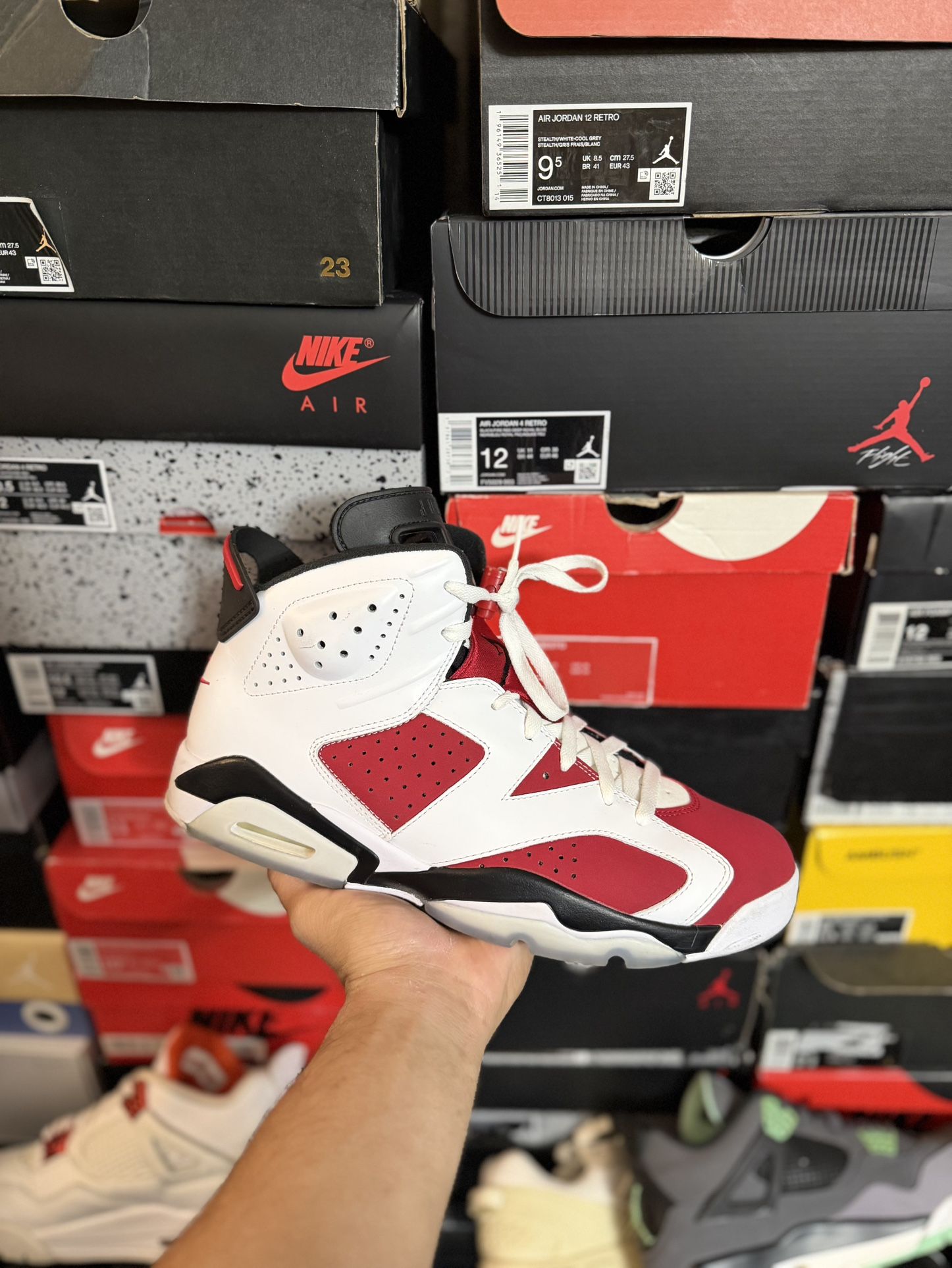 Jordan Carmine 6s size 11 VNDS 