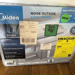 1 Year Old Midea U-Shaped 10,000 BTU Smart Inverter Window AC – Ultra Quiet, 450 sq ft, WiFi/Alexa – Excellent Condition