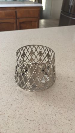 silver Candle Holder from Bath and Body Works.