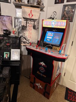 Arcade1Up NBA JAM Deluxe 2-Player Home Arcade Machine with riser