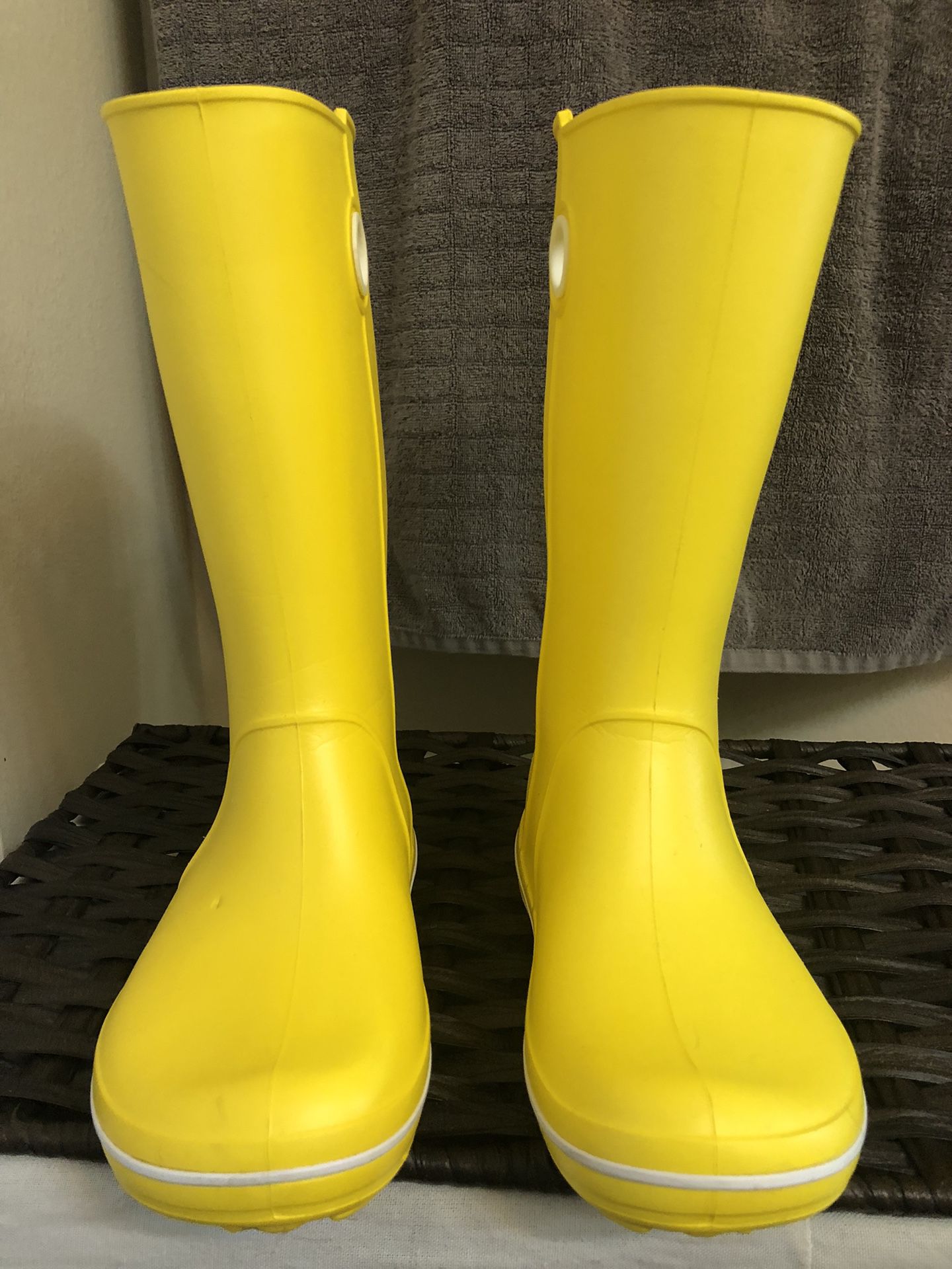 Crocs Yellow Rain Boots