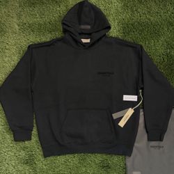 Essentials Fear Of God Black Hoodie