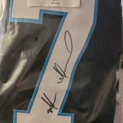 Muhsin Muhammad Signed Pantherd Jersey
