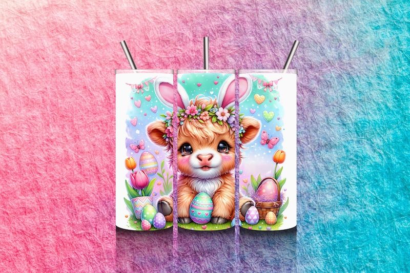 Hailey Cow Easter Tumbler