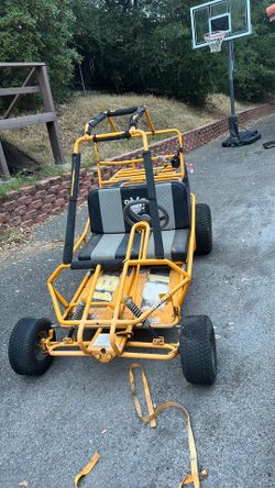 2 seater yellow yerf dog