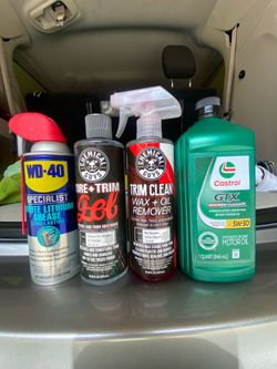 Car products, molding trim tire, latch / hinges cleaners