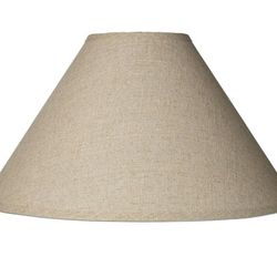 Lamp Shade 6" Top x 19" Bottom x 10.5" High x 12" Slant (Spider) Replacement with Harp and Finial - Springcrest