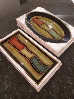 2 NEW Serving platters