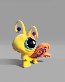 BUTTERFLY #497 - Authentic Littlest Pet Shop - Hasbro LPS