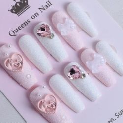 Press On Nails Pink