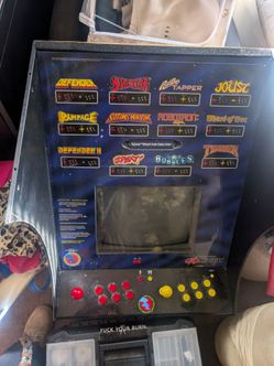 Old school video arcade game machine