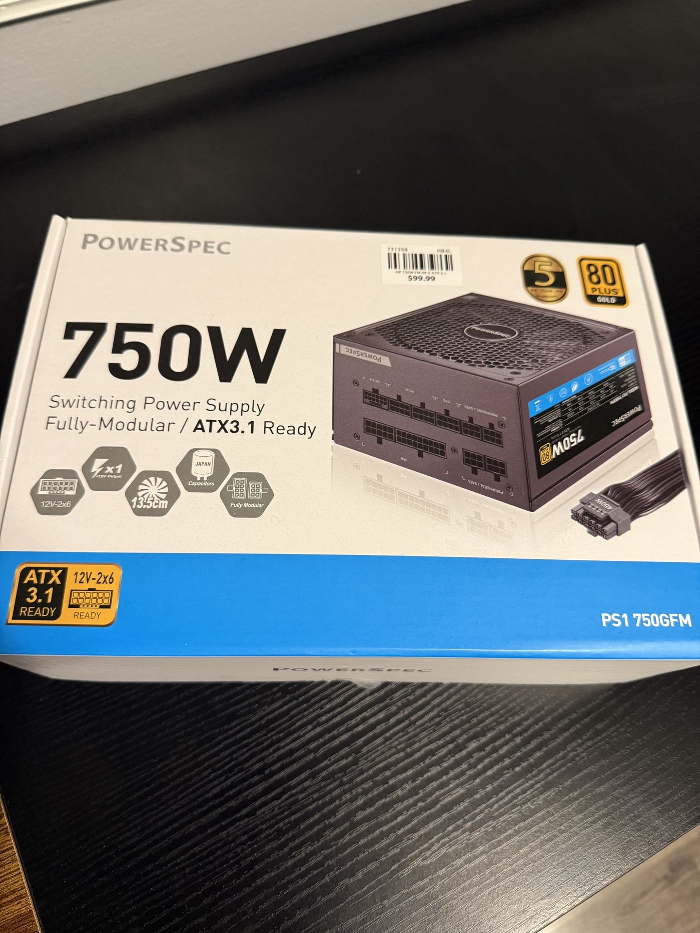 New 750w power supply