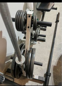 Cap Olympic Plate Set And Fitness Gear Weight Tree